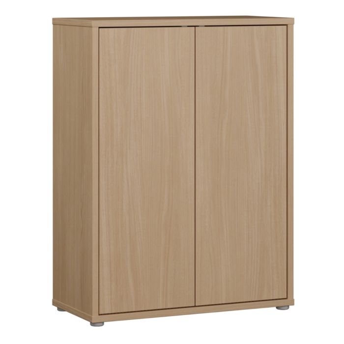 Alice Springs Shoe Cabinet with 2 Doors Push-to-Open in Elegancia Oak