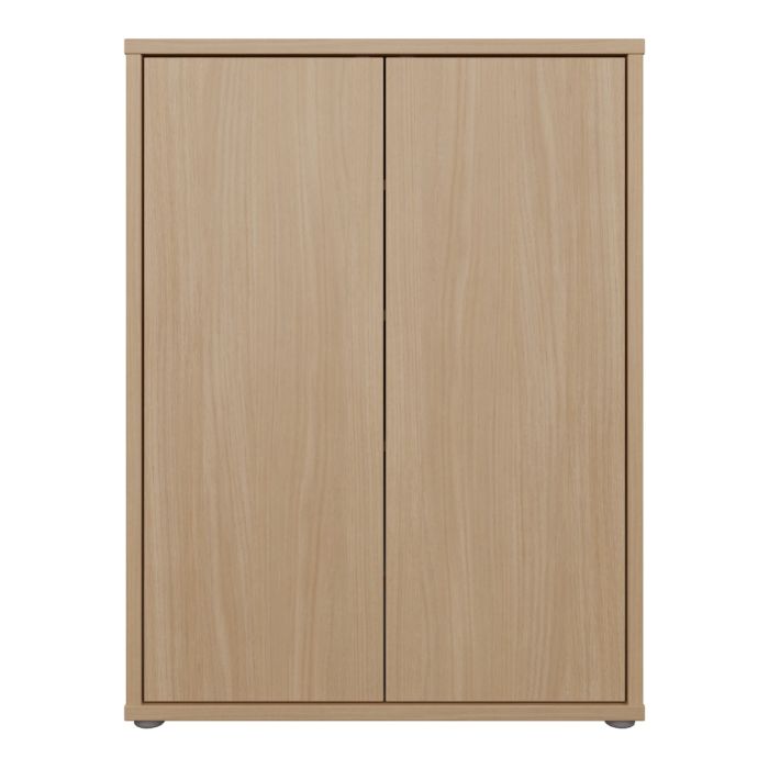 Alice Springs Shoe Cabinet with 2 Doors Push-to-Open in Elegancia Oak