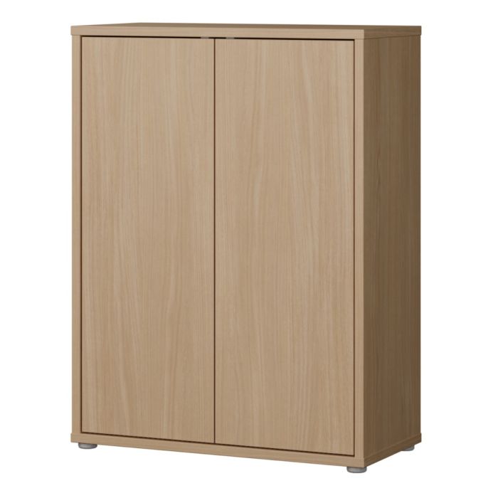 Alice Springs Shoe Cabinet with 2 Doors Push-to-Open in Elegancia Oak