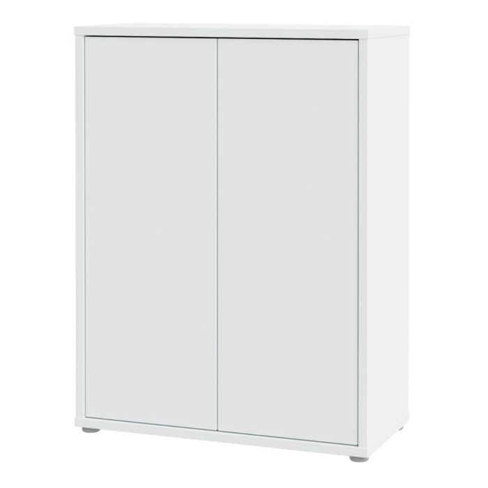 Alice Springs Shoe Cabinet with 2 Doors Push-to-Open in Light Grey