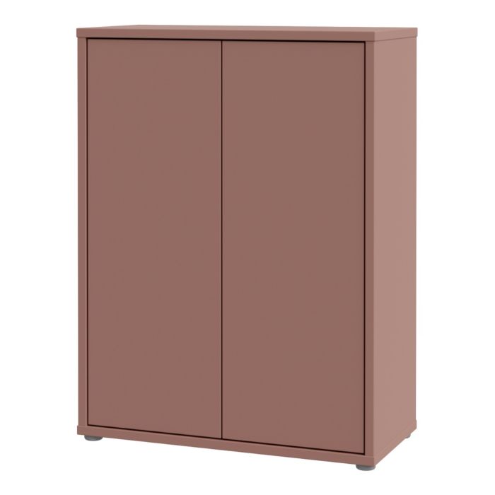 Alice Springs Shoe Cabinet with 2 Doors Push-to-Open in Terracotta