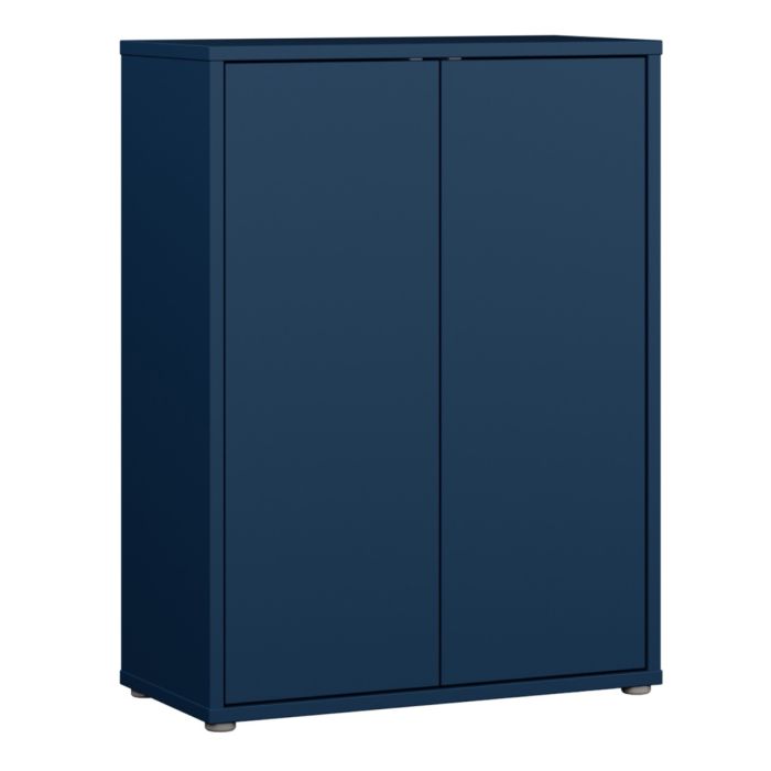 Alice Springs Shoe Cabinet with 2 Doors Push-to-Open in Night Blue