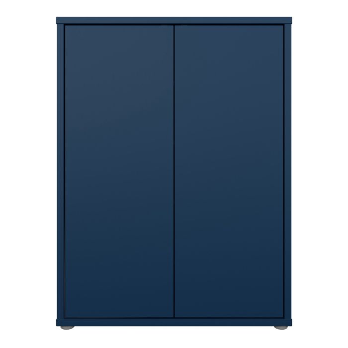 Alice Springs Shoe Cabinet with 2 Doors Push-to-Open in Night Blue