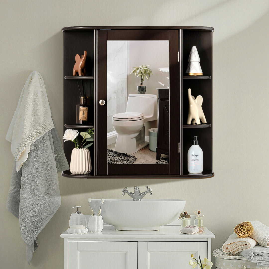 3-Tier Mirrored Wall Mounted Bathroom Cabinet