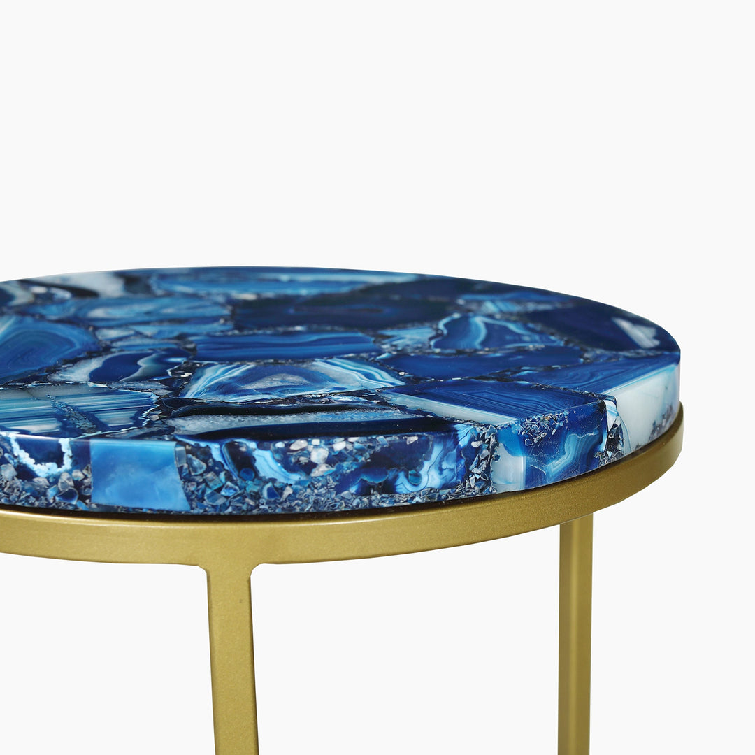 Greta Blue Agate End Table