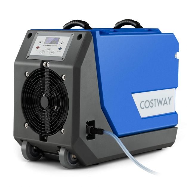85L/Day Commercial Dehumidifier with Pump and 24H Timer-Blue - TidySpaces