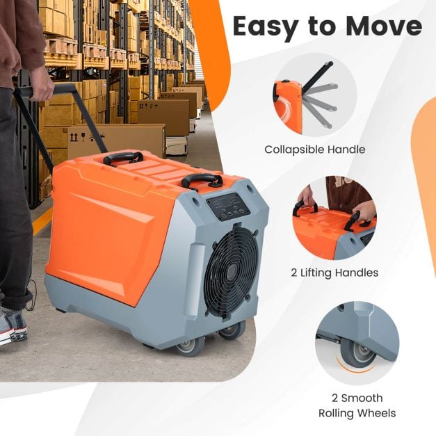 85 L/Day Commercial Dehumidifier with Auto Defrost for Efficient Moisture Control