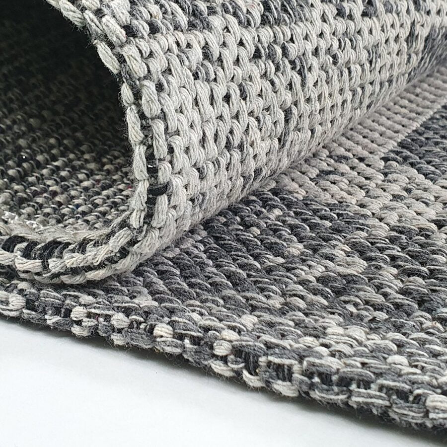 Cotton Rug Grey Triangles - TidySpaces