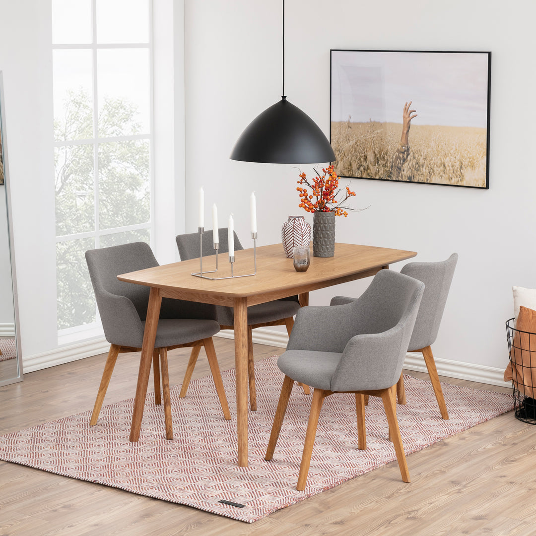 Nagano Rectangular Dining Table in Oak