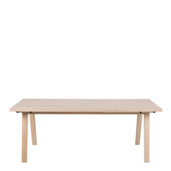 A-Line Extendable Dining Table in White Oak 200/286 x 74.6 x 95cm - TidySpaces