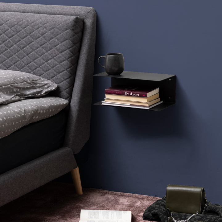 Joliet Wall Shelf in Matt Black