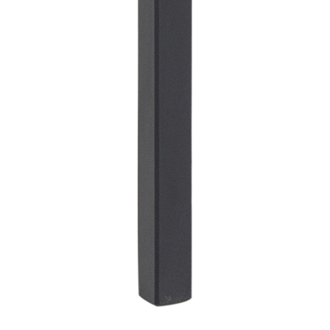 Angus Dining Table in Black 200x74cm Included 4 Carrie Swivel Dining Chairs in Sand