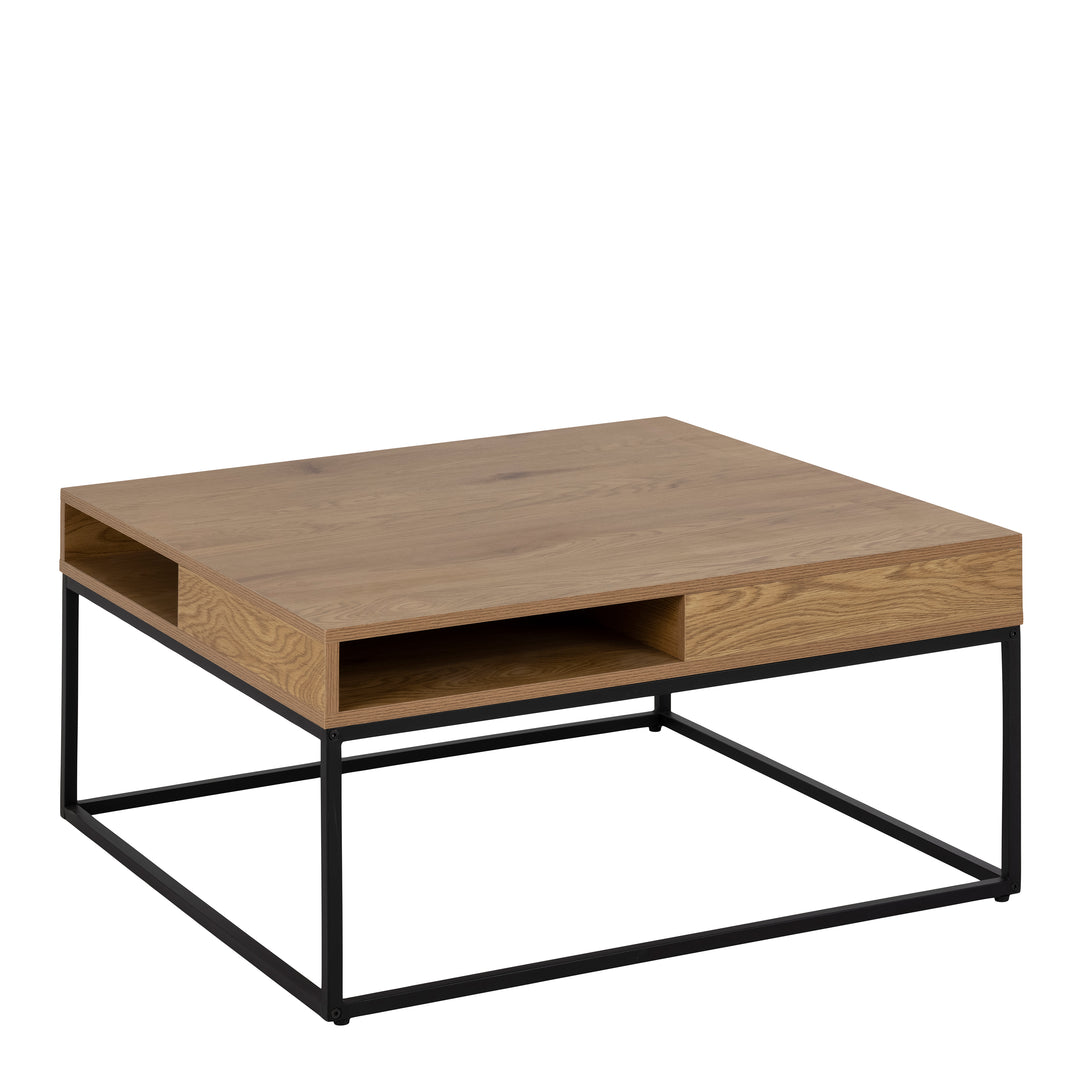 Willford Coffee Table in Oak & Black - TidySpaces