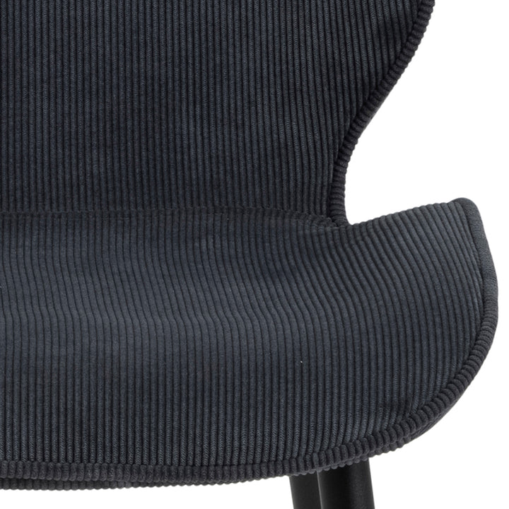 Femke Dining chair in Anthracite Set of 4 - TidySpaces