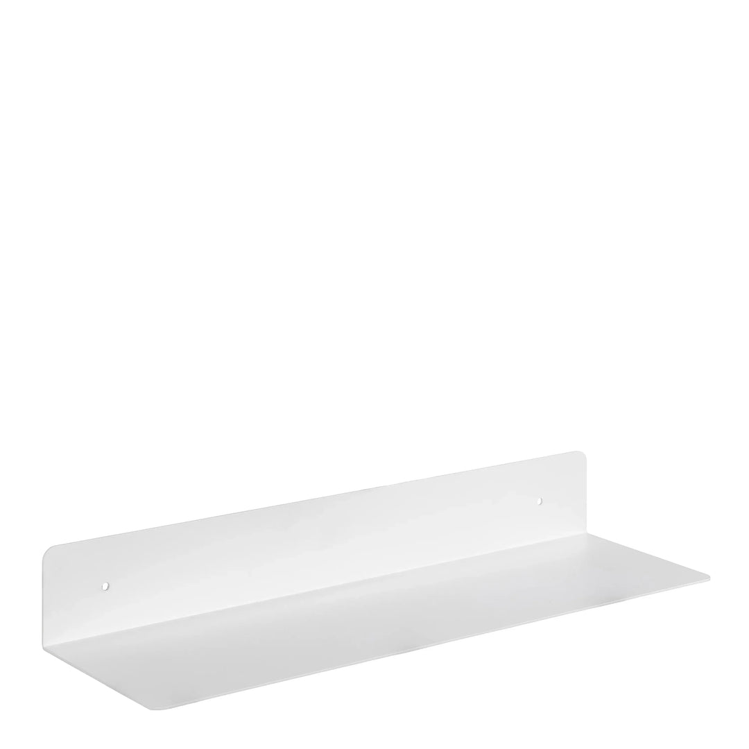 Joliet Rectangular Wall Shelf 50cm in White - TidySpaces