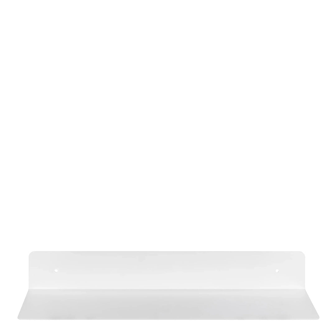 Joliet Rectangular Wall Shelf 50cm in White - TidySpaces