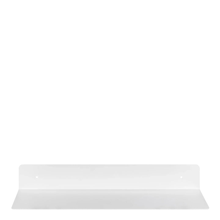Joliet Rectangular Wall Shelf 50cm in White - TidySpaces