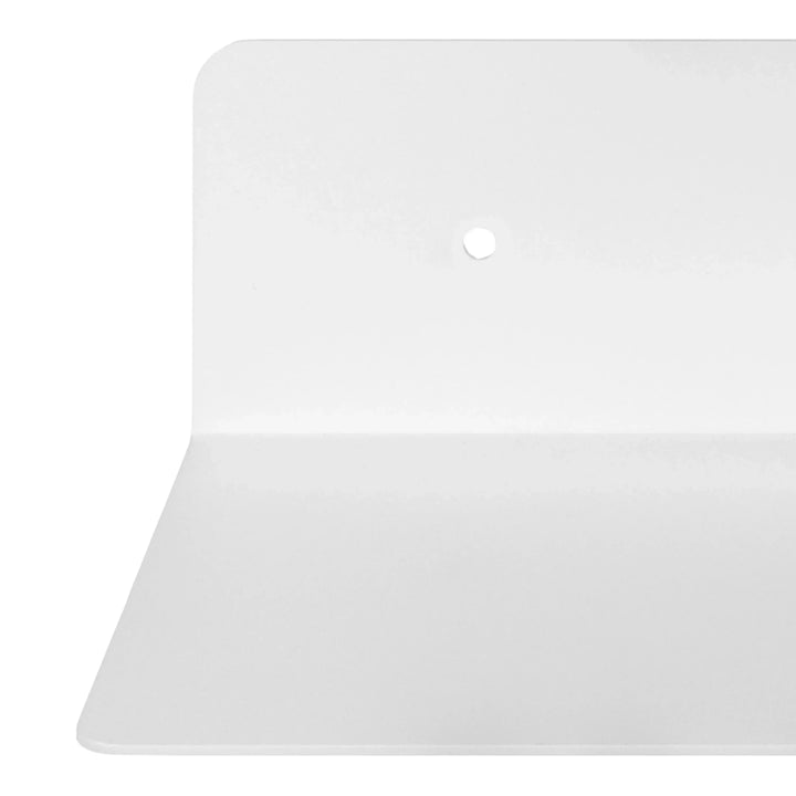 Joliet Rectangular Wall Shelf 50cm in White - TidySpaces