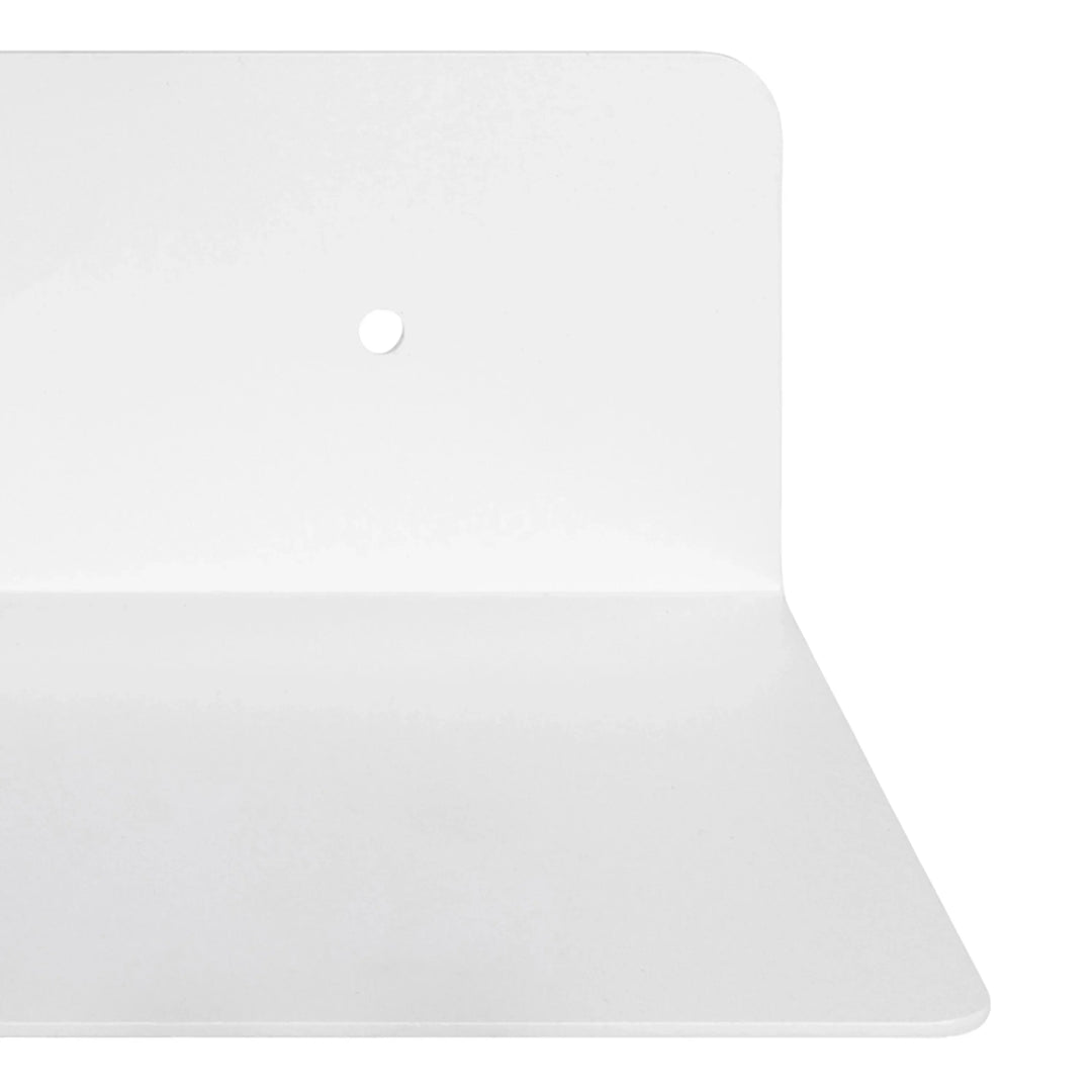 Joliet Rectangular Wall Shelf 50cm in White - TidySpaces