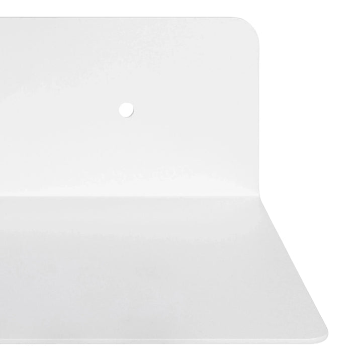 Joliet Rectangular Wall Shelf 50cm in White - TidySpaces