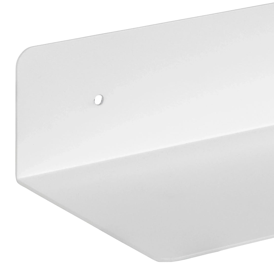 Joliet Rectangular Wall Shelf 50cm in White - TidySpaces