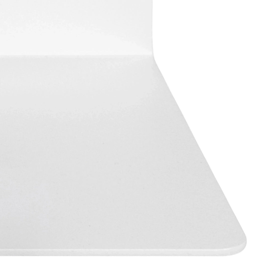 Joliet Rectangular Wall Shelf 50cm in White - TidySpaces