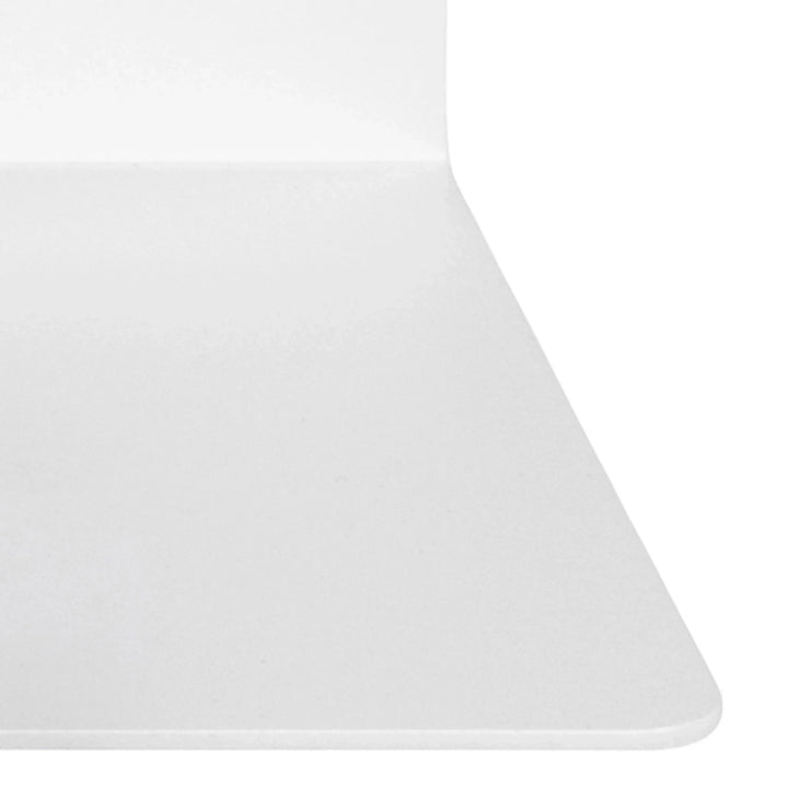 Joliet Rectangular Wall Shelf 50cm in White - TidySpaces