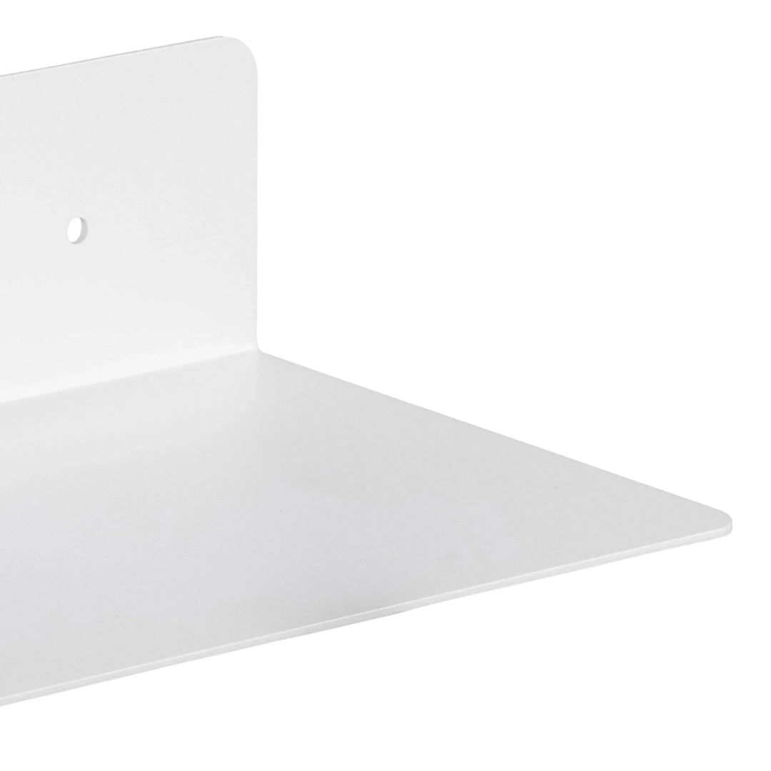Joliet Rectangular Wall Shelf 50cm in White - TidySpaces