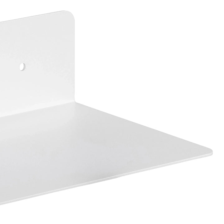 Joliet Rectangular Wall Shelf 50cm in White - TidySpaces