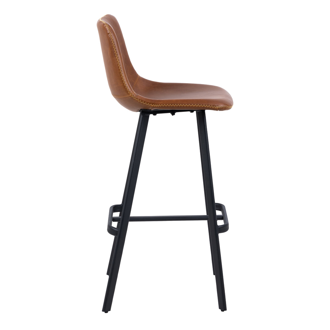 I_Oregon Bar Chair in Brown Set of 2 - TidySpaces