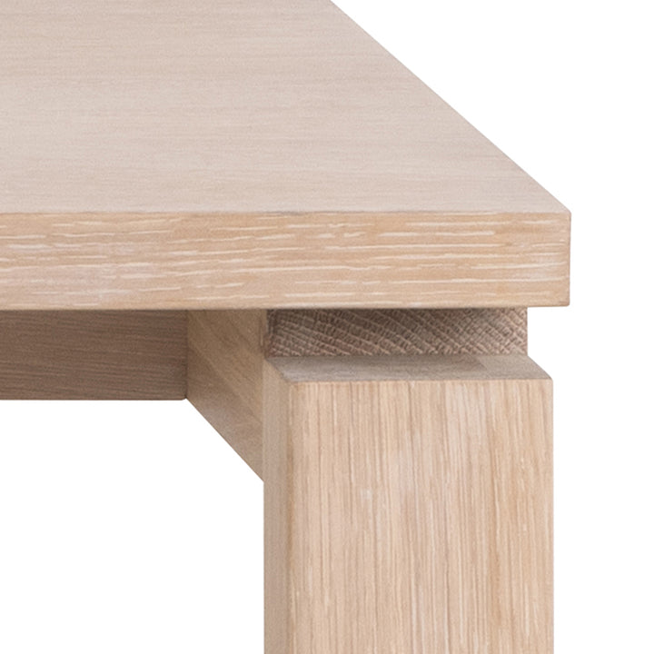 Linley Extendable Dining Table in White Oak 200/300 x 100 x 75cm - TidySpaces