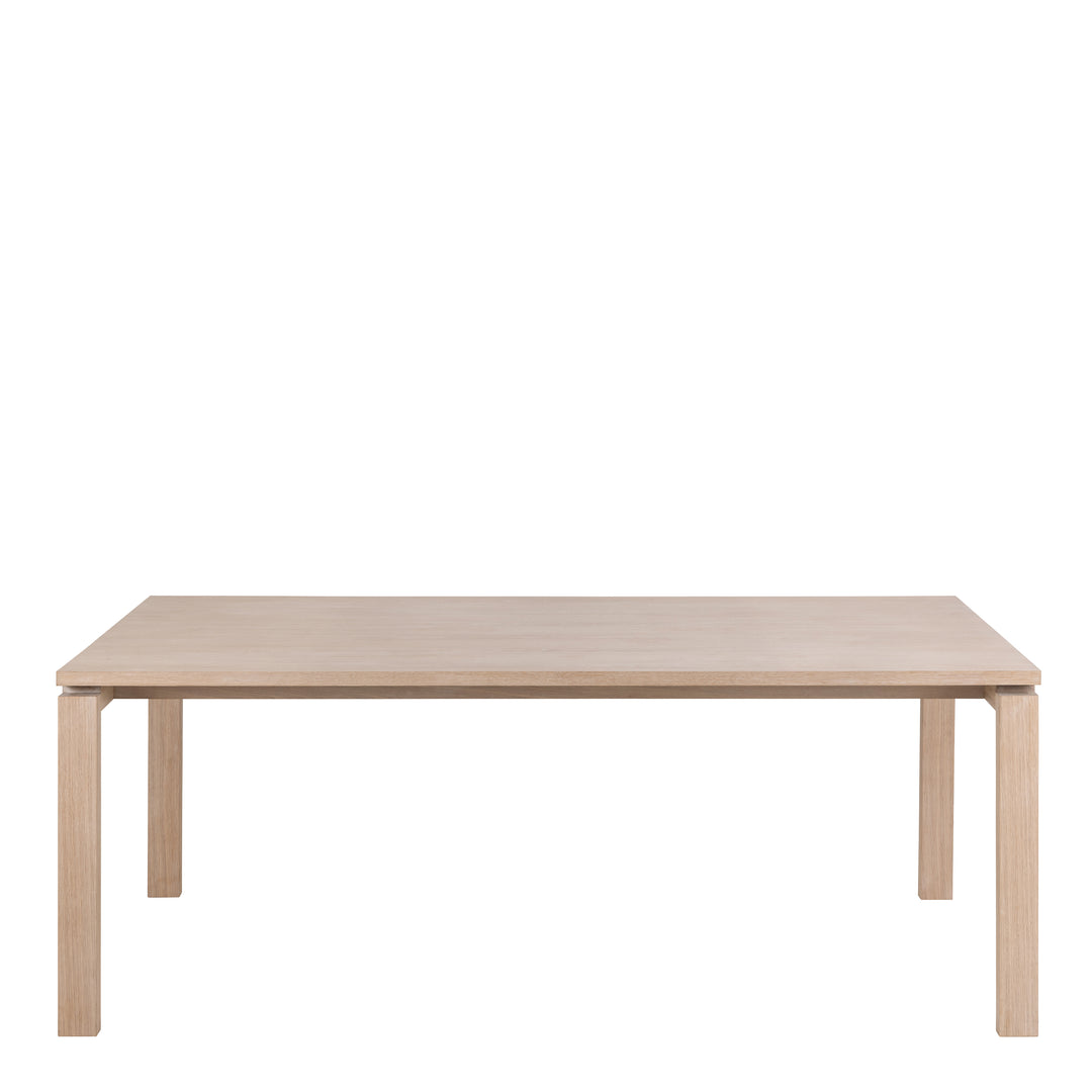 Linley Extendable Dining Table in White Oak 200/300 x 100 x 75cm - TidySpaces