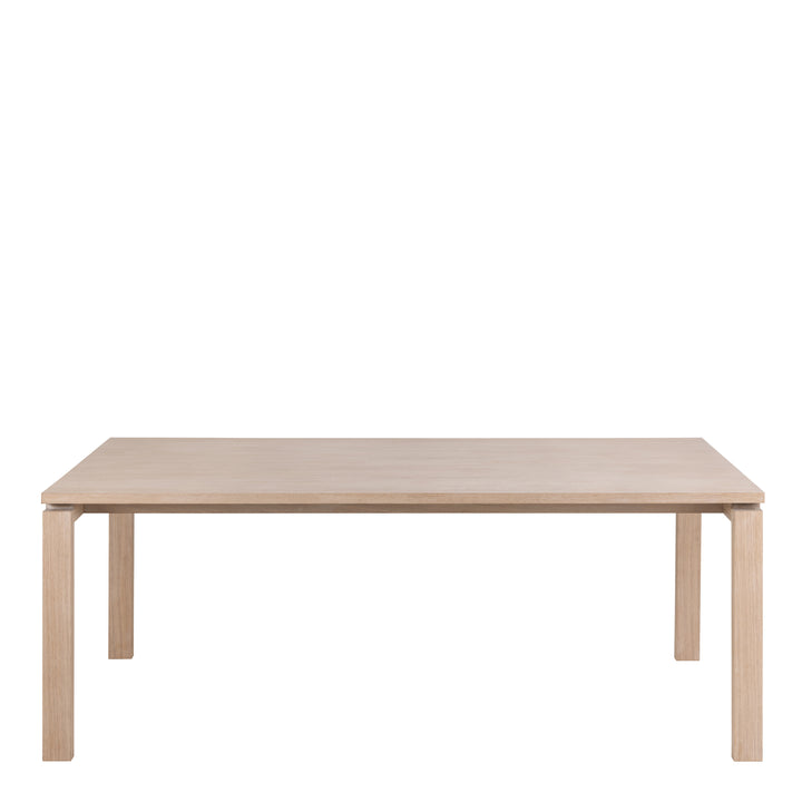 Linley Extendable Dining Table in White Oak 200/300 x 100 x 75cm - TidySpaces