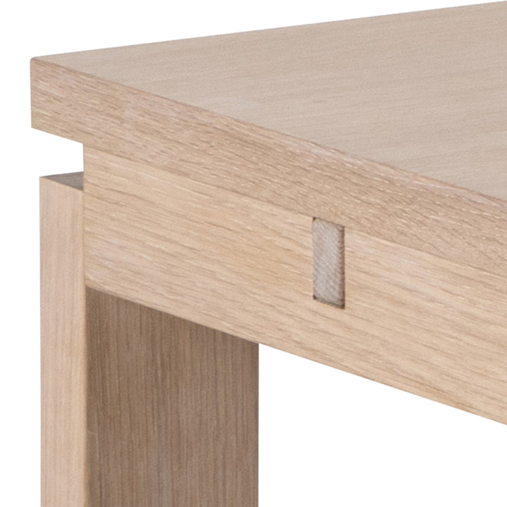 Linley Extendable Dining Table in White Oak 200/300 x 100 x 75cm - TidySpaces