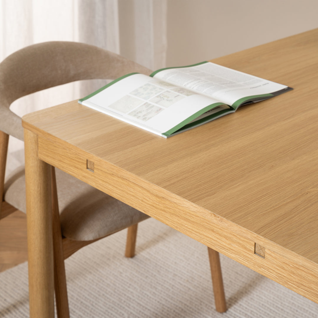 Atlantic Extendable Dining Table in Oak 200/300 x 100 x 75cm - TidySpaces