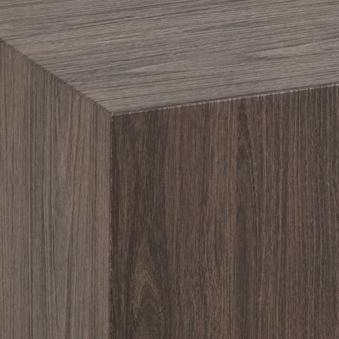 Dice Square Coffee Table Set in Smoked Ash - TidySpaces