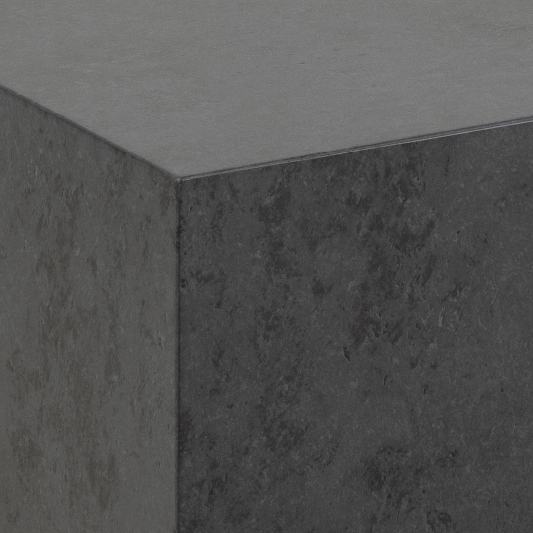 Dice Square Coffee Table Set in Black Ocean Rough Paper - TidySpaces