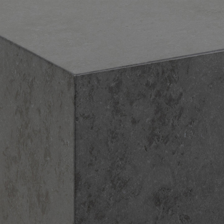 Dice Square Coffee Table Set in Black Ocean Rough Paper - TidySpaces