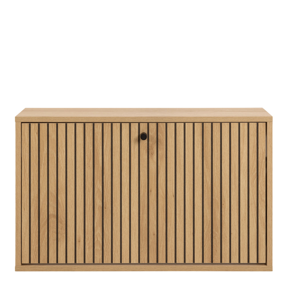 Albany Shoe Cabinet 1 Flip Down Door In Oak - TidySpaces