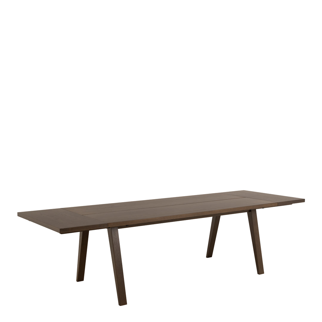 A-Line Extendable Dining Table in Smoked Oak 200/286 x 74.6 x 95cm - TidySpaces