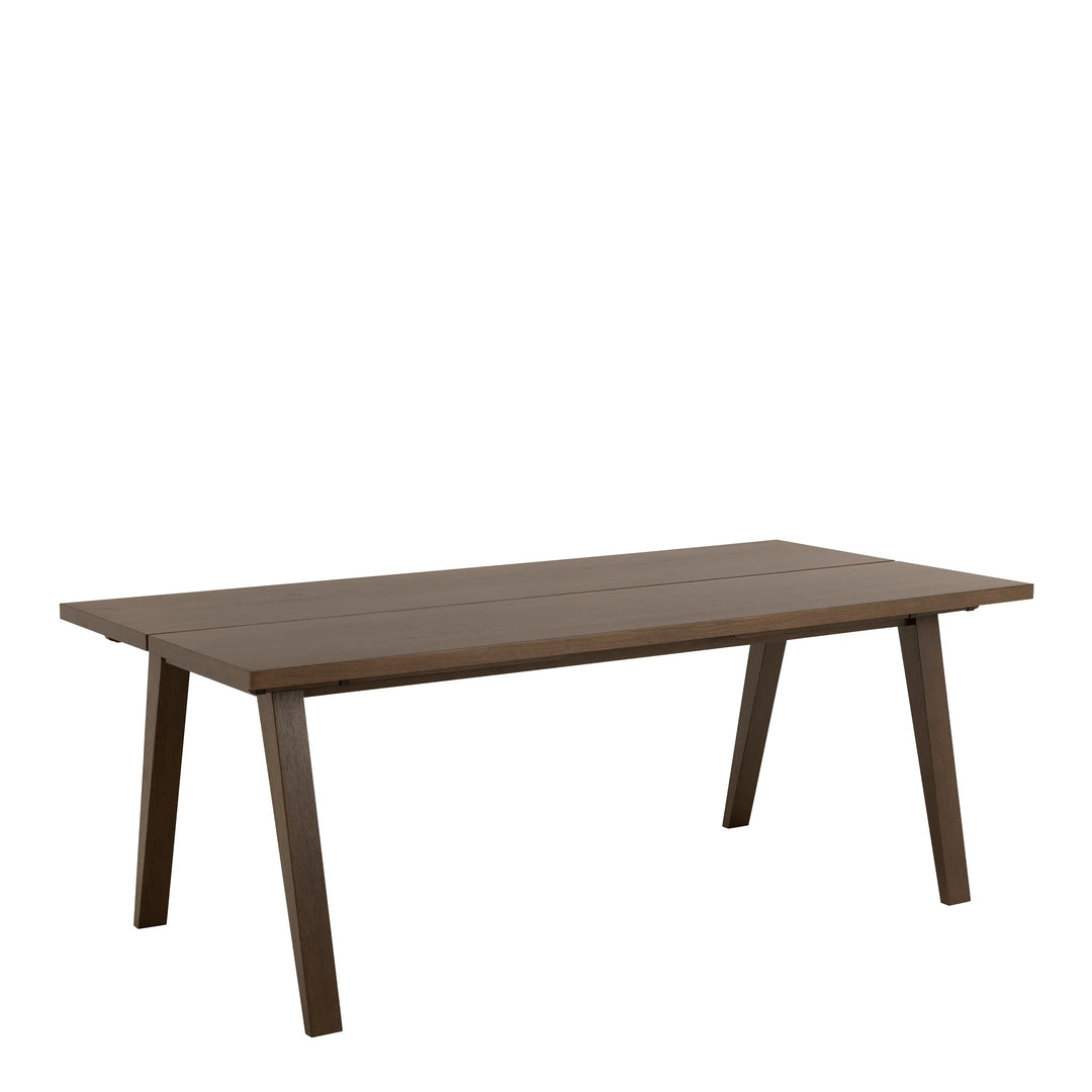 A-Line Extendable Dining Table in Smoked Oak 200/286 x 74.6 x 95cm - TidySpaces