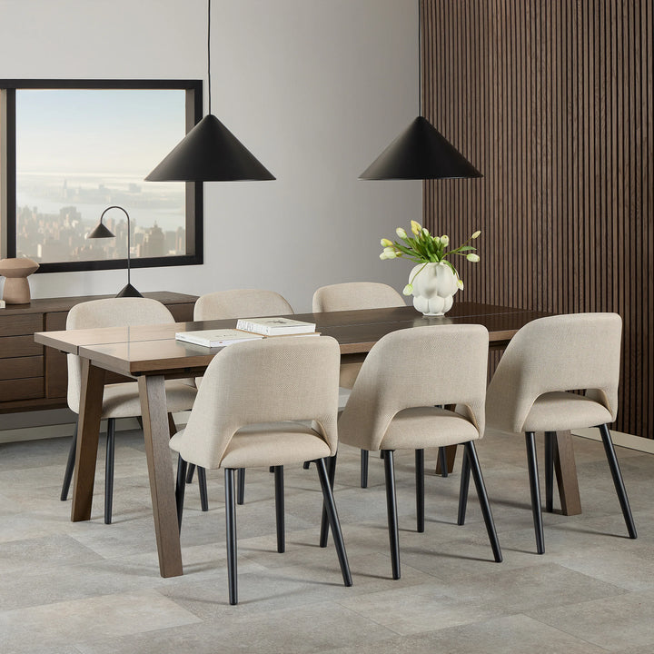 A-Line Extendable Dining Table in Smoked Oak 200/286 x 74.6 x 95cm - TidySpaces