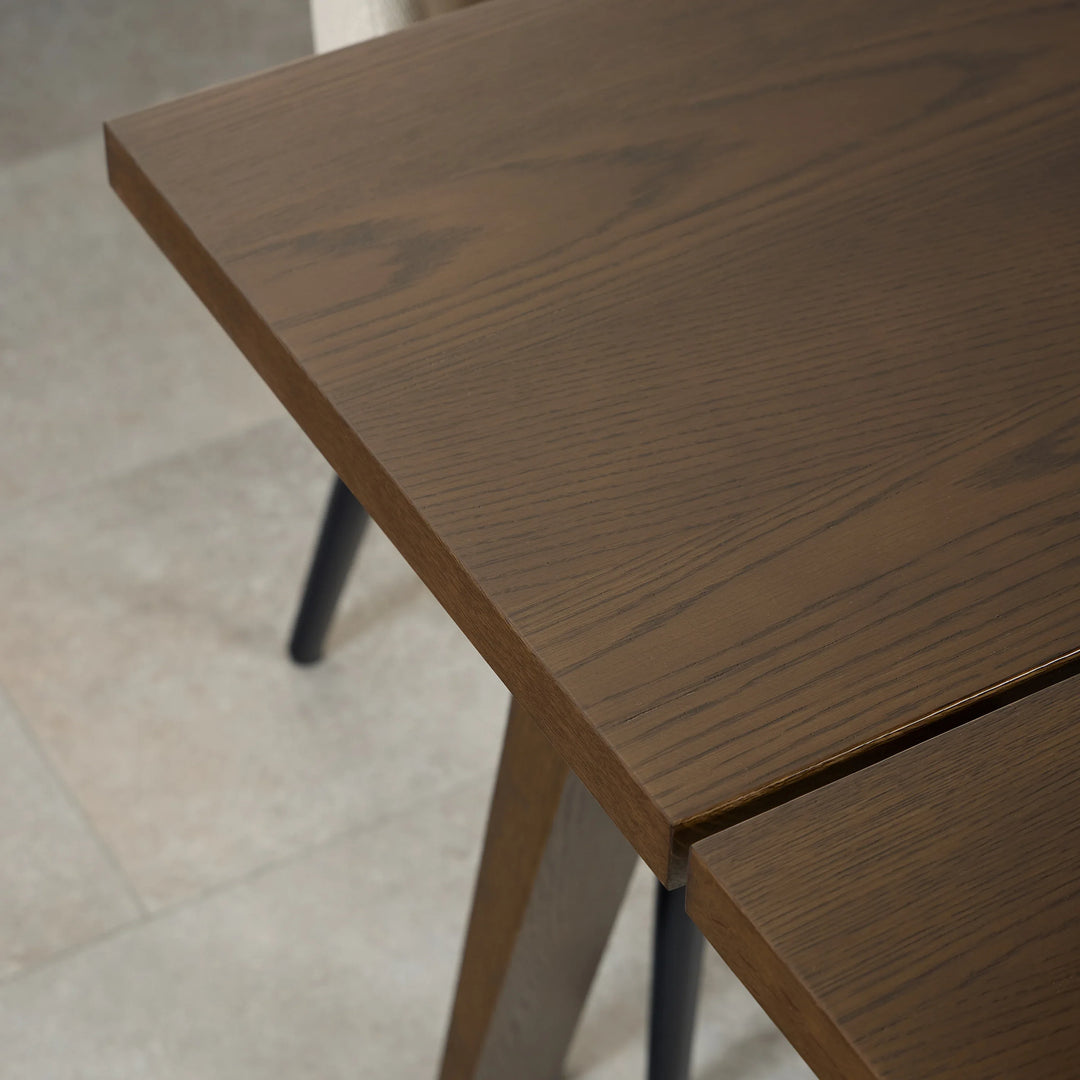 A-Line Extendable Dining Table in Smoked Oak 200/286 x 74.6 x 95cm - TidySpaces