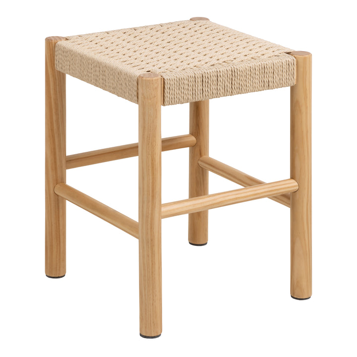 Alvin Weaved Stool in Off White - TidySpaces