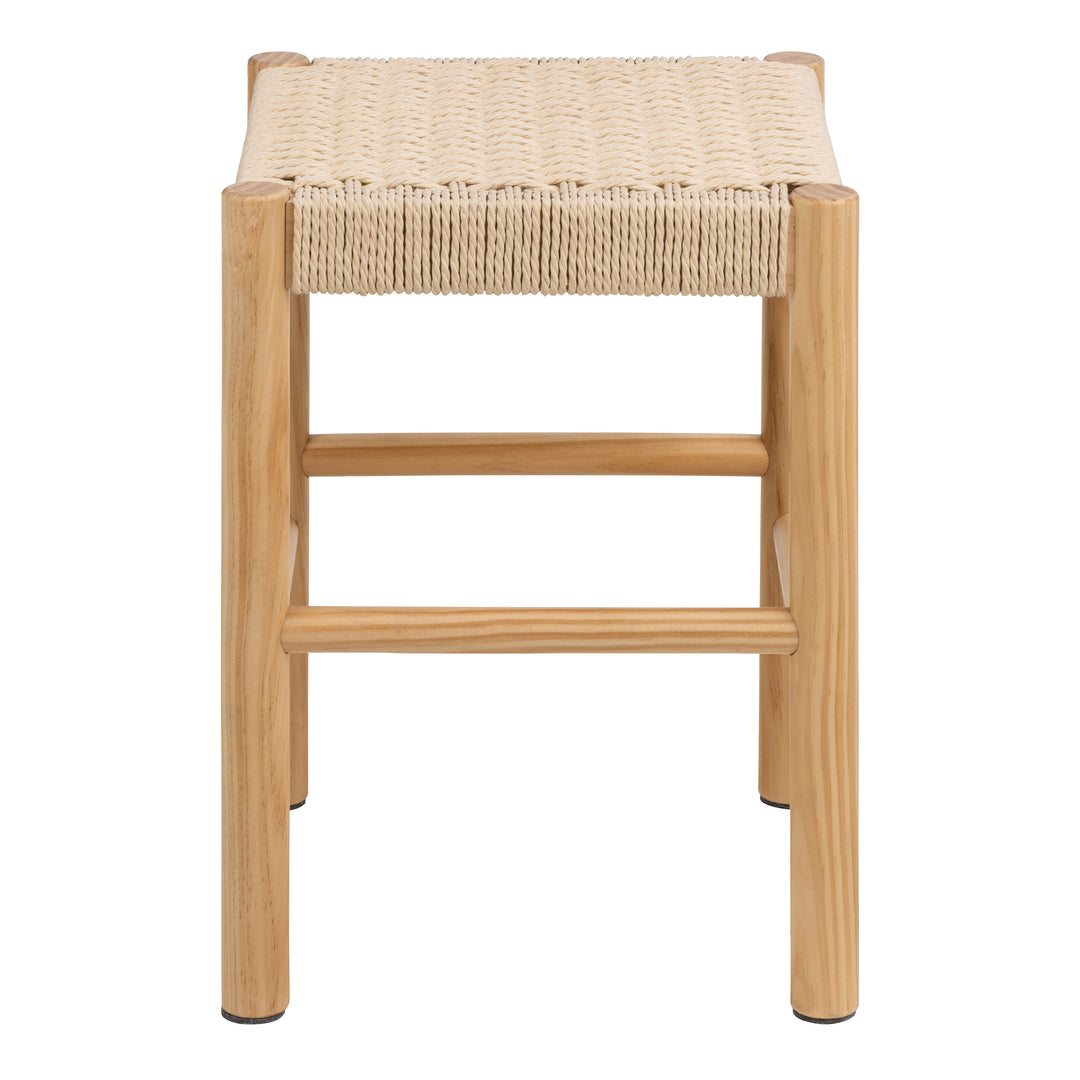 Alvin Weaved Stool in Off White - TidySpaces