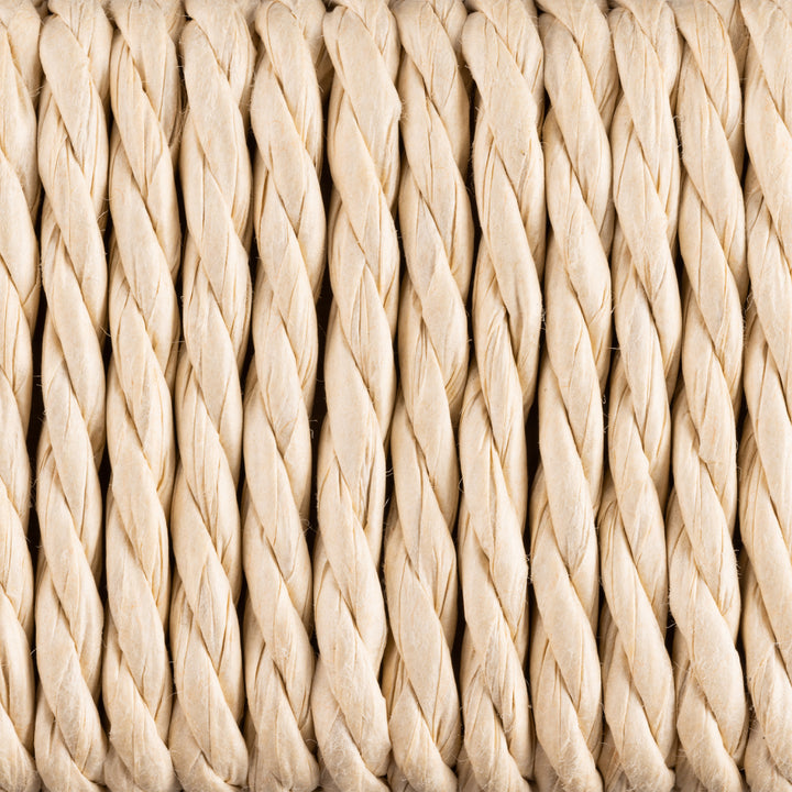 Alvin Weaved Stool in Off White - TidySpaces