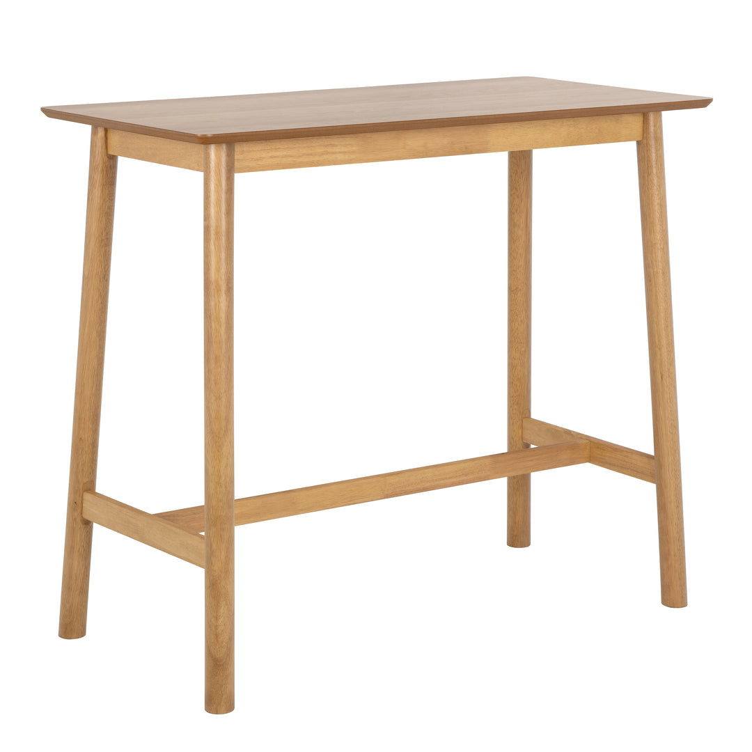 Barlow Bar Table in Matt Oak - TidySpaces