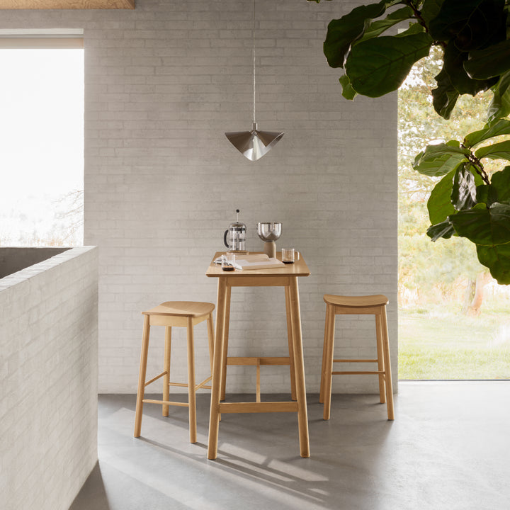 Barlow Bar Table in Matt Oak - TidySpaces