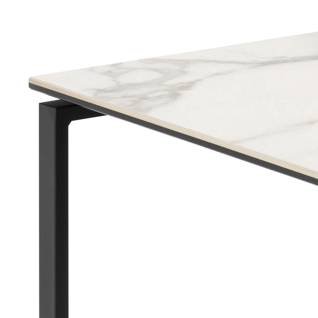 Katrine Square Coffee Table Set in Ceramic White