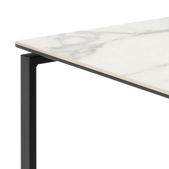 Katrine Square Coffee Table Set in Ceramic White